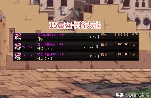 热门推荐 省钱攻略 游戏干货｜DNF升级卡片胚子超便宜购买渠道全解析
